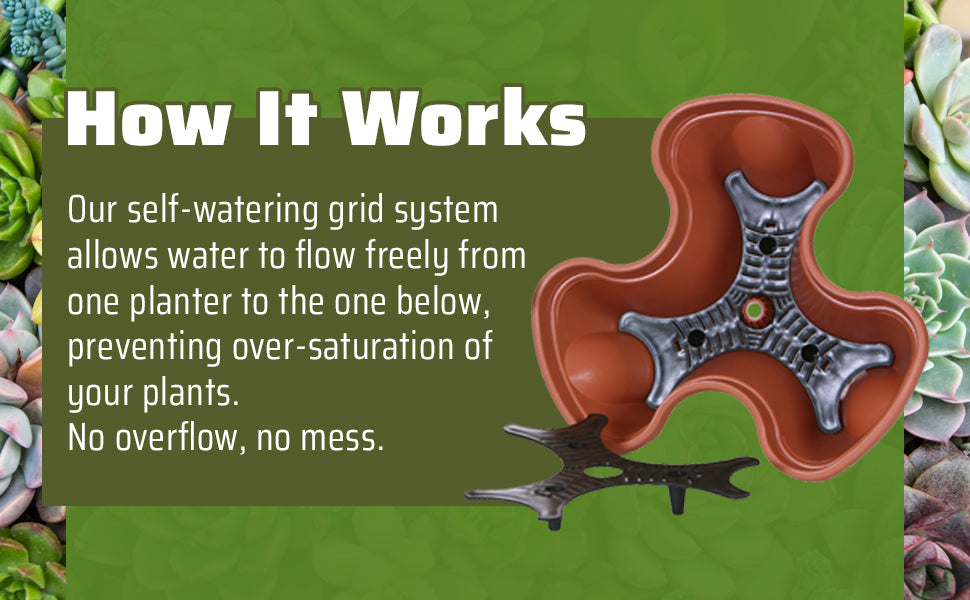 Stacking Planter - 3 Stack